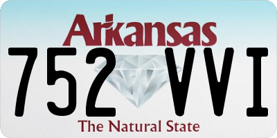 AR license plate 752VVI