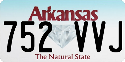 AR license plate 752VVJ