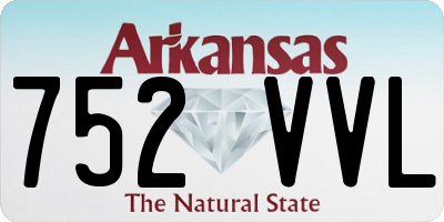 AR license plate 752VVL