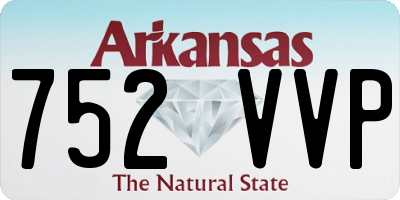 AR license plate 752VVP