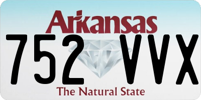 AR license plate 752VVX