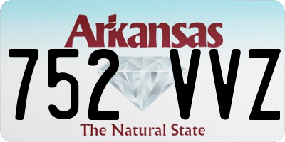 AR license plate 752VVZ