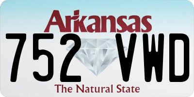 AR license plate 752VWD