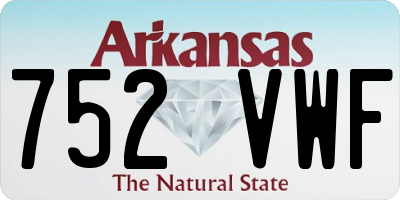 AR license plate 752VWF