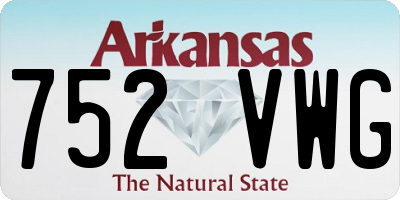 AR license plate 752VWG