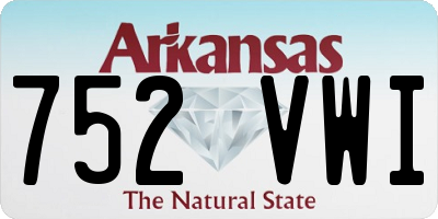 AR license plate 752VWI