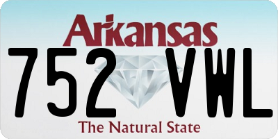 AR license plate 752VWL