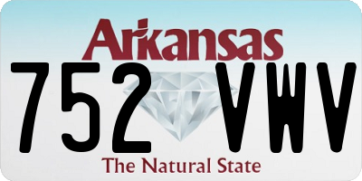 AR license plate 752VWV