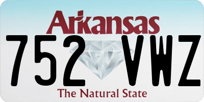 AR license plate 752VWZ