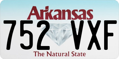 AR license plate 752VXF