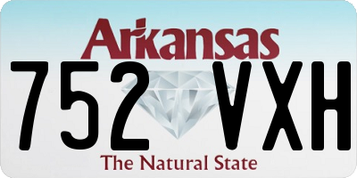 AR license plate 752VXH