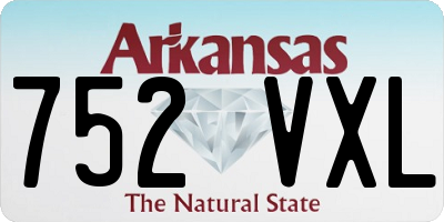 AR license plate 752VXL