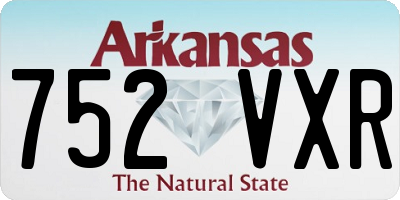 AR license plate 752VXR