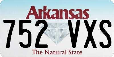 AR license plate 752VXS