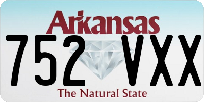 AR license plate 752VXX