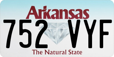 AR license plate 752VYF