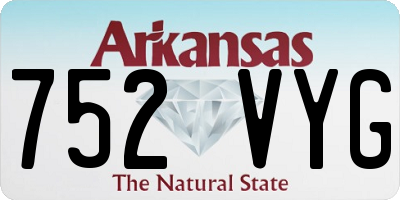 AR license plate 752VYG