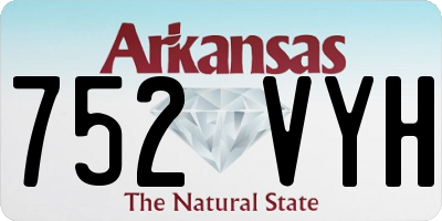 AR license plate 752VYH
