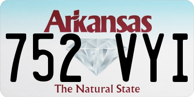 AR license plate 752VYI
