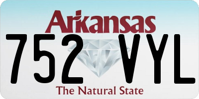 AR license plate 752VYL