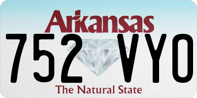 AR license plate 752VYO