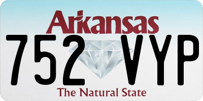 AR license plate 752VYP