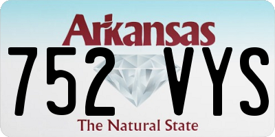 AR license plate 752VYS