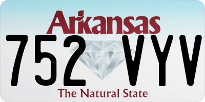 AR license plate 752VYV