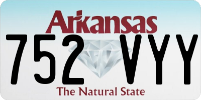 AR license plate 752VYY