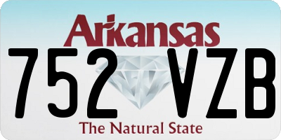 AR license plate 752VZB