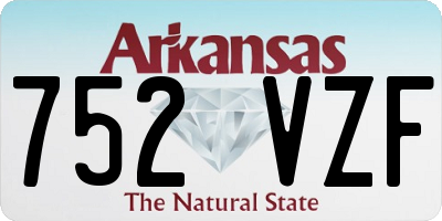 AR license plate 752VZF