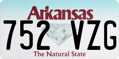 AR license plate 752VZG
