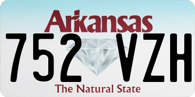 AR license plate 752VZH