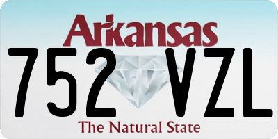 AR license plate 752VZL