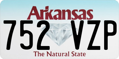 AR license plate 752VZP