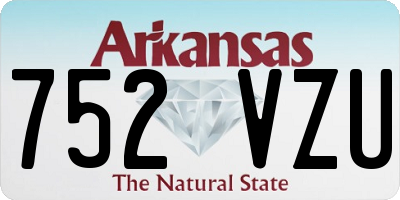 AR license plate 752VZU