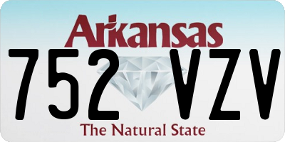AR license plate 752VZV