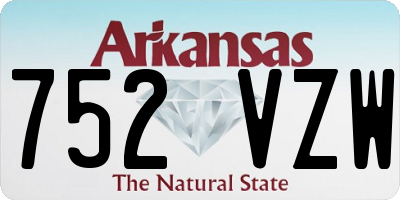 AR license plate 752VZW