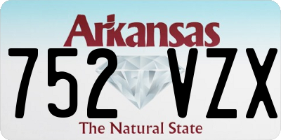 AR license plate 752VZX