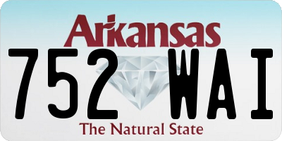 AR license plate 752WAI