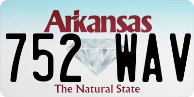 AR license plate 752WAV