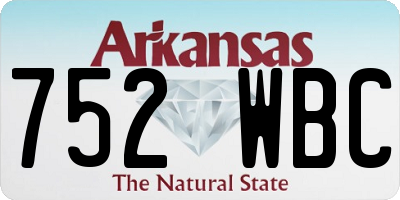 AR license plate 752WBC
