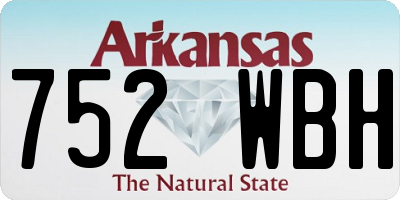 AR license plate 752WBH