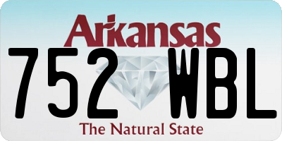 AR license plate 752WBL