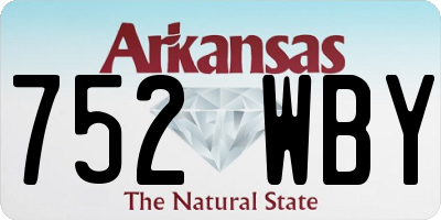 AR license plate 752WBY