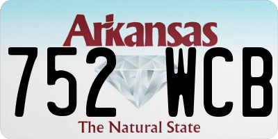 AR license plate 752WCB