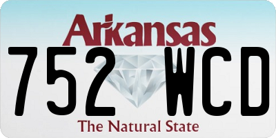 AR license plate 752WCD