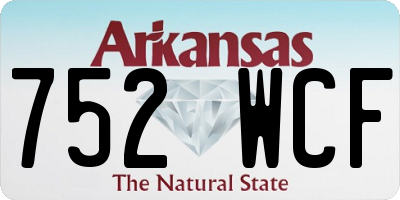 AR license plate 752WCF