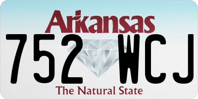 AR license plate 752WCJ
