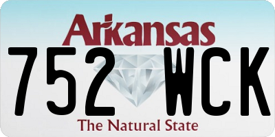 AR license plate 752WCK